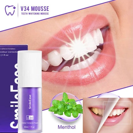 V34 Mousse Teeth Whitening Mousse – The Perfect Solution for a Bright Smile!